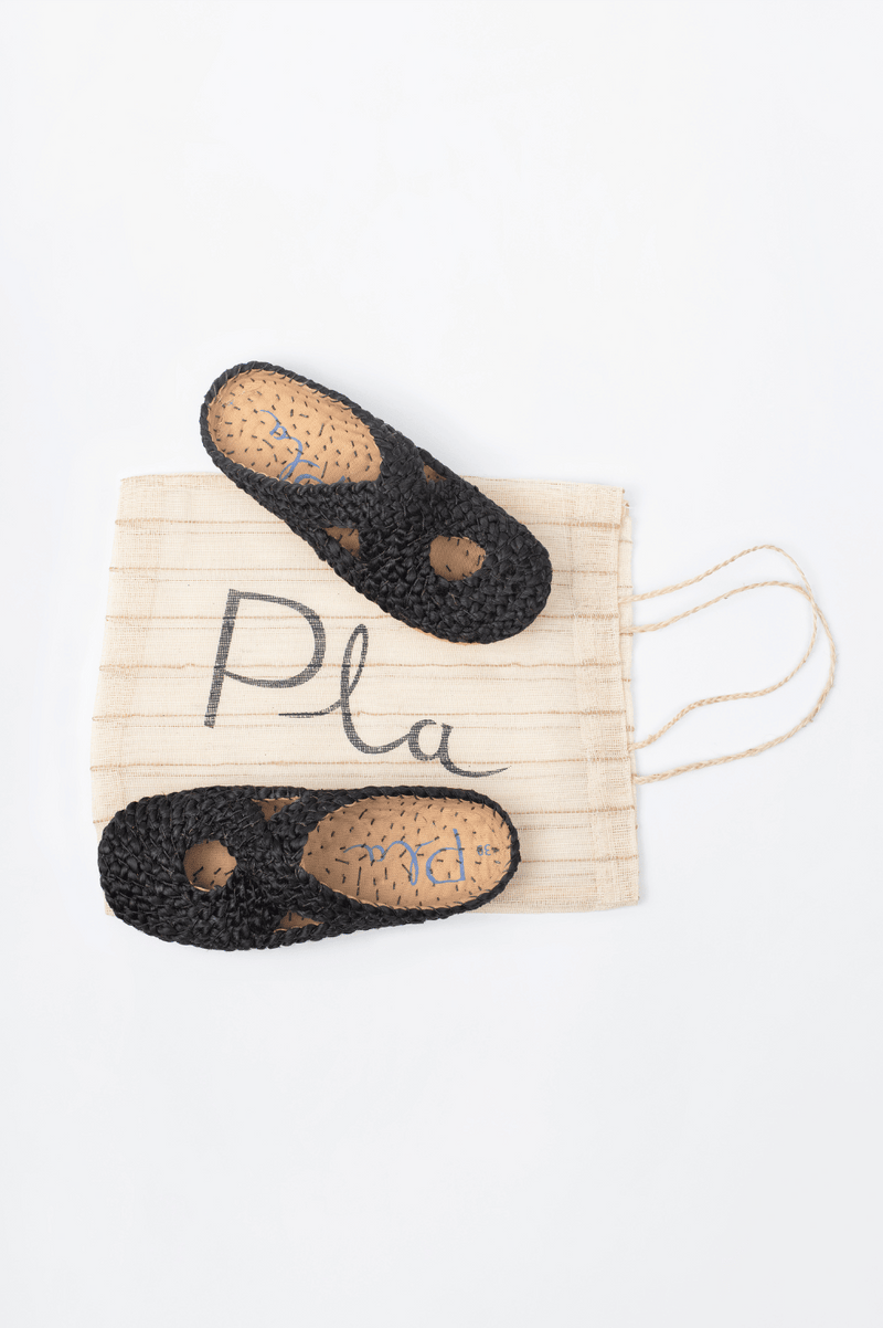 PLA Jute Shoe - Illetes Black