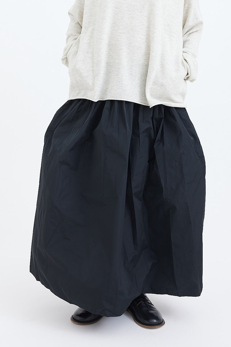 Black and white striped taffeta clearance skirt